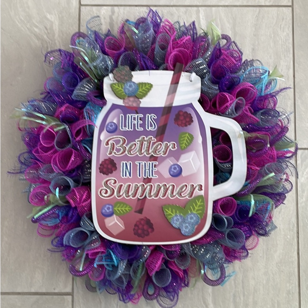 New Summer 20” handmade wreath